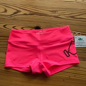 Brand new hot pink WOD Bottom booty shorts